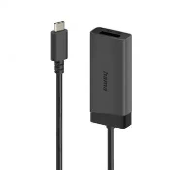 Hama 00202034 video kabeļa adapteris 0,15 m USB Type-C HDMI + DisplayPort Melns