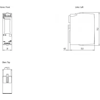 Siemens 6ES7132-6HD01-0BB1 strāvas adapteris iekštelpām Daudzkrāsains
