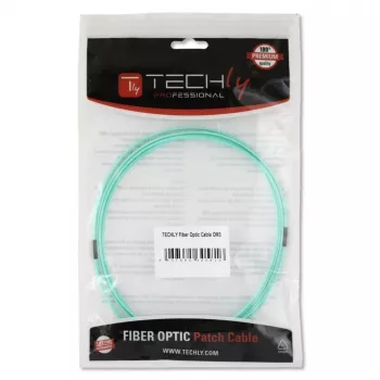 Techly ST/LC Multimode 50/125 OM3 1m optiskās šķiedras kabelis ILWL D5-STLC-010/OM3