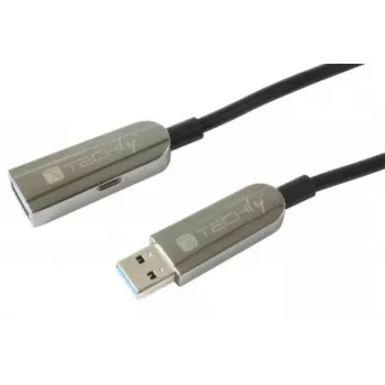 Techly ICOC U3AMF-HY-020 USB kabelis USB 3.2 Gen 1 (3.1 Gen 1) 20 m USB A Melns