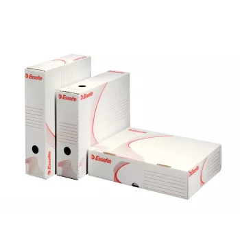 Esselte Archiving Box FSC® horizontāla 80 mm, iepakojumā/10, balta, A4, 330 mm, 80 mm, 260 mm, 170 g