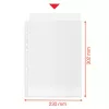 Esselte Recycle kabata A4, 210 x 297 mm (A4), Caurspīdīgs, Polipropilēns (PP), Portrets, Augšpusē, 0,07 mm
