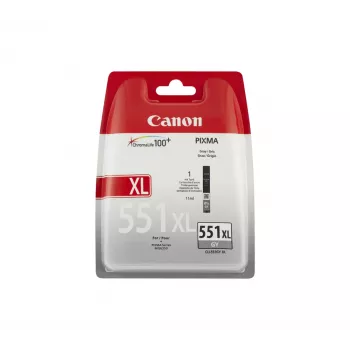 Canon CLI-551XL GY ar drošību tintes kasetne 1 gab. Oriģināls Augsta (XL) ietilpība Pelēka