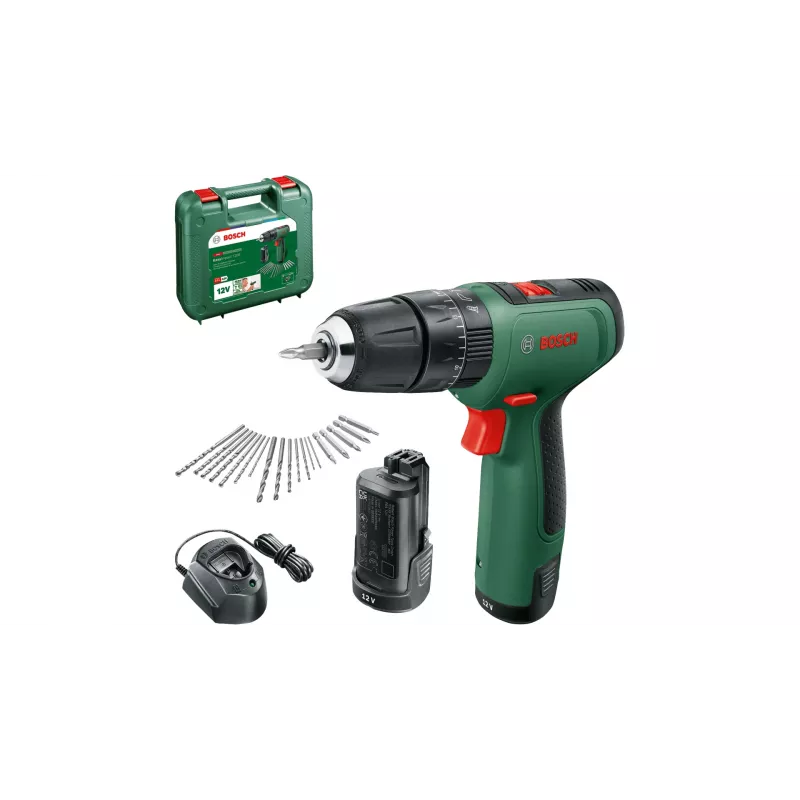 Bosch EasyImpact 1200 1500 RPM Bezatslēgas 1.1 kg Melns, Zaļš