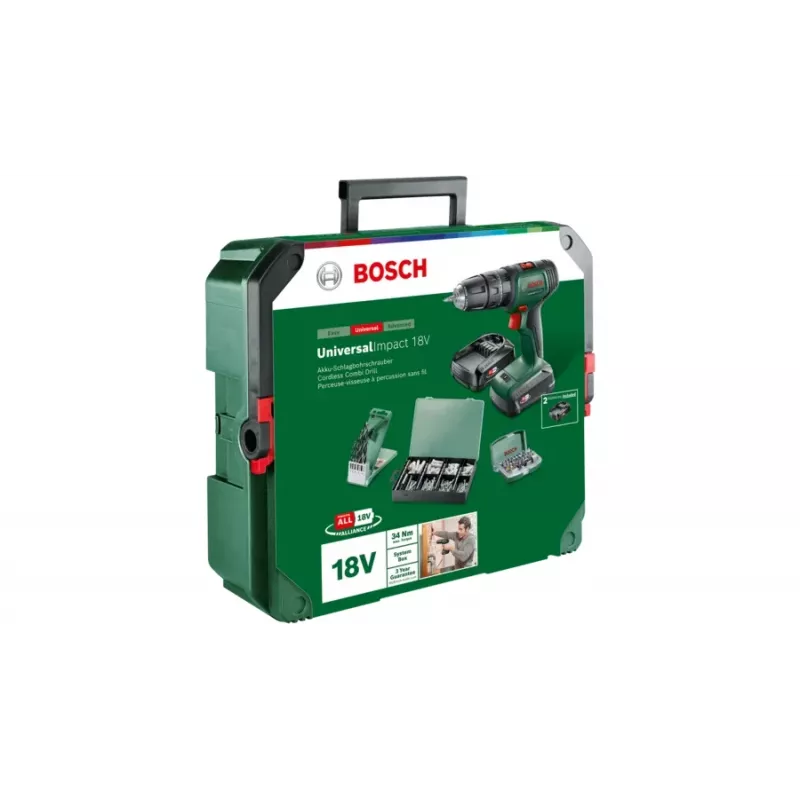 Bosch UniversalImpact 18V 1450 RPM Keyless 1,3 kg zaļš