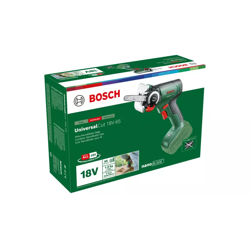 Bosch UniversalCut 18V-65 bezvada zāģis 8000 spm 1 kg