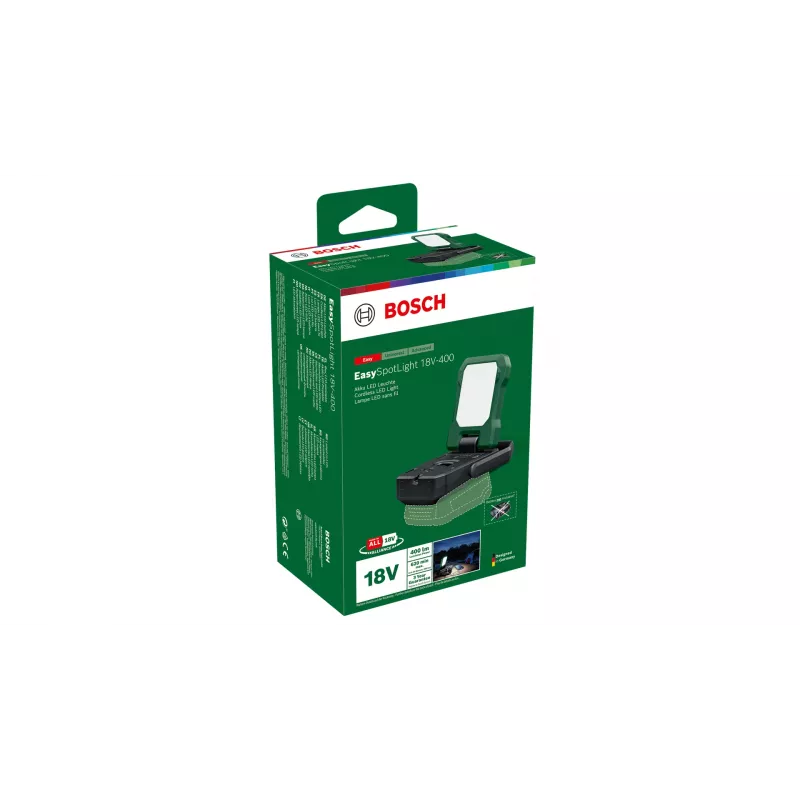 Bosch EasySpotLight 18V-400 melna, zaļa universāla lukturīša gaismas diode