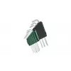 Bosch 1 600 A02 Z9C, L-veida Torx atslēgu komplekts, TX10, TX15, TX20, TX25, TX27, TX30, TX40, TX8, TX9, zaļa, sudraba, tērauds, plastmasa, 69 mm