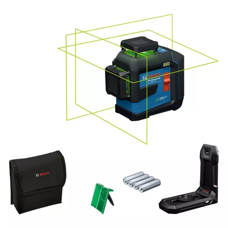 Bosch GLL 80-33 G Līnijas lāzernivelieris 30 m 500-540 nm (< 10mW)