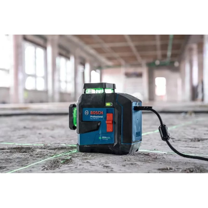 Bosch GLL 80-33 G Līnijas lāzernivelieris 30 m 500-540 nm (< 10mW)