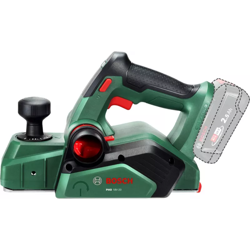 Bosch PHO 18V-20 (Tikai instruments, Kartona iepakojums), Zaļš, 2 mm, Baterija, 18 V, 171 mm, 291 mm