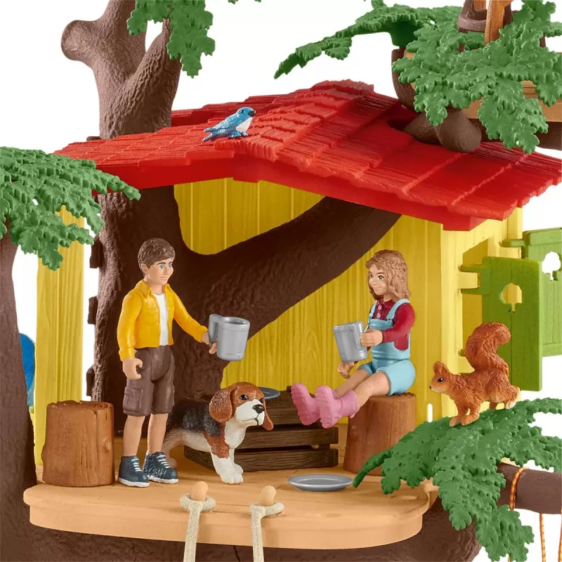 schleich FARM WORLD Piedzīvojumu koku māja, Lauku sēta, Lauku dzīvnieki / lauku rotaļlietas, 3 gadi, Daudzkrāsains, Plastmasa