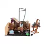 schleich ZIRGU KLUBS Mazgāšanas zona ar Emiliju un Lunu, Dzīvnieks, Zirgu stallis, Zirgi, 5 g., Daudzkrāsains, Plastmasa