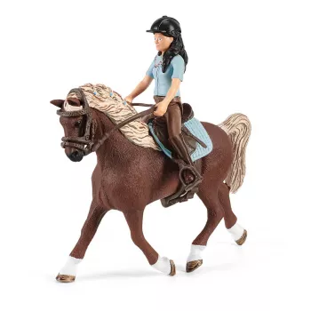 schleich ZIRGU KLUBS Mazgāšanas zona ar Emiliju un Lunu, Dzīvnieks, Zirgu stallis, Zirgi, 5 g., Daudzkrāsains, Plastmasa
