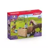 schleich ZIRGU KLUBS Mazgāšanas zona ar Emiliju un Lunu, Dzīvnieks, Zirgu stallis, Zirgi, 5 g., Daudzkrāsains, Plastmasa