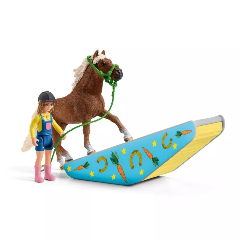 schleich Poniju veiklības treniņš, Veiklība, Lauku dzīvnieki / sētas rotaļlietas, 3 g., Daudzkrāsains, Plastmasa