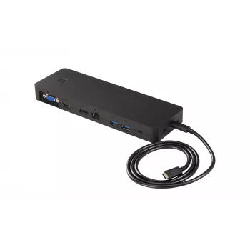 Fujitsu S26391-F1667-L100 klēpjdatora dokstacija/porta replikators, vadu, USB 3.2 Gen 1 (3.1 Gen 1) Type-C, melns