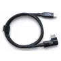 Ochno 70 cm melns USB-C kabelis, leņķveida, 0,7 m, USB C, USB C, USB 3.2 Gen 2 (3.1 Gen 2), 10 Gbit/s, Balta