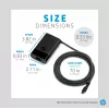 HP 65 W USB-C plāns ceļojumu barošanas adapteris, klēpjdatoram, universāls, 90 V, 47 - 63 Hz, 65 W, 20 V