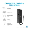 HP 65 W USB-C plāns ceļojumu barošanas adapteris, klēpjdatoram, universāls, 90 V, 47 - 63 Hz, 65 W, 20 V
