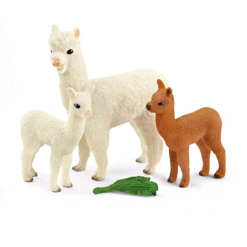 schleich WILD LIFE Alpaku komplekts, 3 gadi, Wild Life, Brūns, Zaļš, Balts, 3 gab.