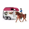 Piedzīvojumu/Action Schleich HORSE CLUB Zirgu piedzīvojumi ar automašīnu un piekabi