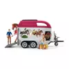 Piedzīvojumu/Action Schleich HORSE CLUB Zirgu piedzīvojumi ar automašīnu un piekabi