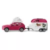 Piedzīvojumu/Action Schleich HORSE CLUB Zirgu piedzīvojumi ar automašīnu un piekabi