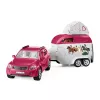 schleich HORSE CLUB Horse Adventures ar Car and Trailer, Action/Adventure, Camping, Horses, 5 yr(s), Multicolour, Plastic