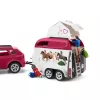 schleich HORSE CLUB Horse Adventures ar Car and Trailer, Action/Adventure, Camping, Horses, 5 yr(s), Multicolour, Plastic