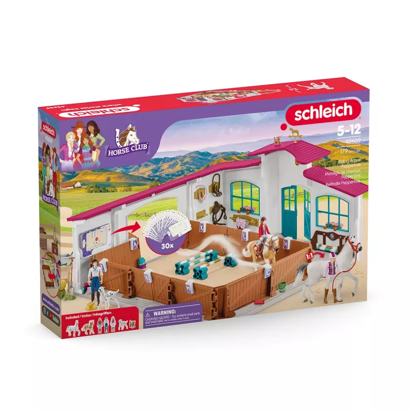 schleich Riding Arena Peppertree, Piedzīvojumu/Action, Jāšanas turnīrs, Zirgi, 5 gadi, Daudzkrāsains, Plastmasa