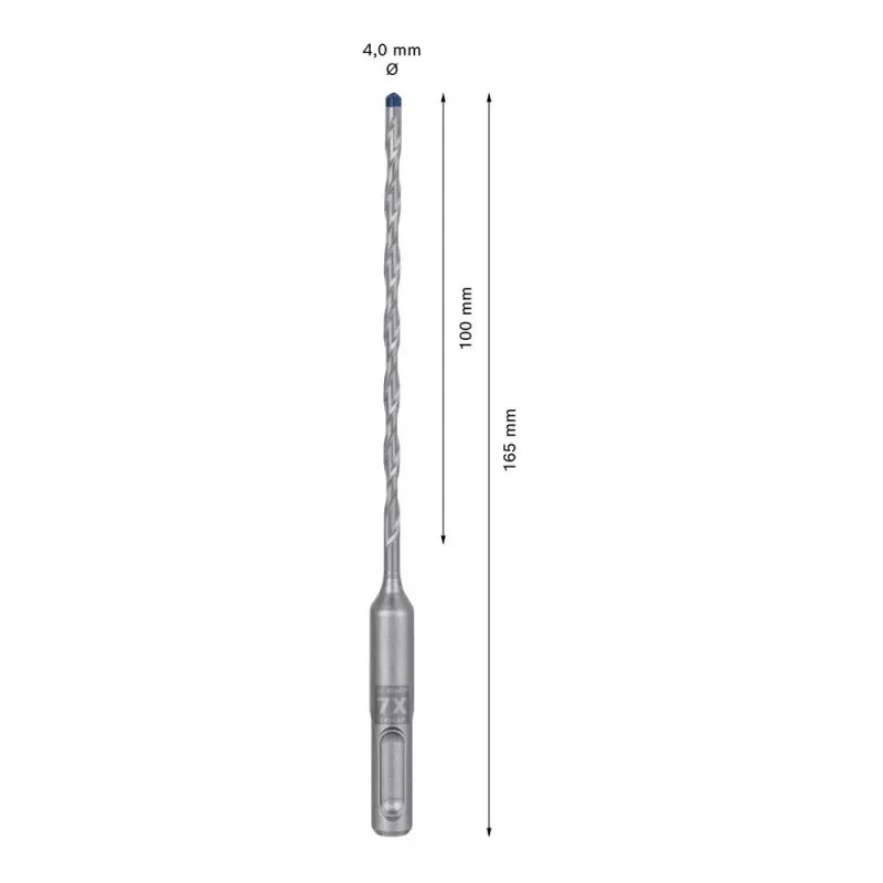 Urbja uzgalis Bosch SDS plus-7X 4mm 165mm 1gab