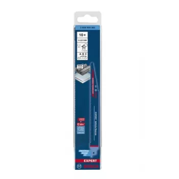 Bosch 2 608 900 382 finierzāģa/tabulārzāģa/garzāģa asmens Zobena asmens ar karbīda galu 10 gab.