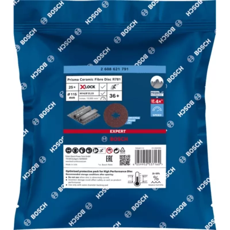 Bosch 2 608 621 791 leņķa slīpmašīnas piederums Slīpēšanas disks