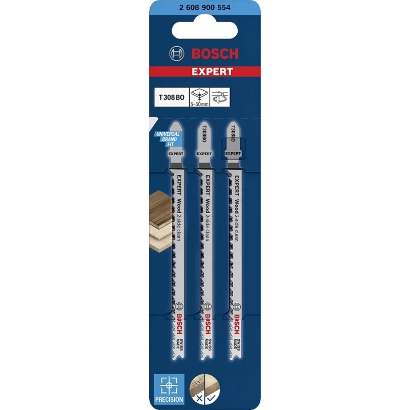 Bosch Expert 2608900554 finierzāģa asmens Augstas oglekļa tērauds (HCS) 3 gab.
