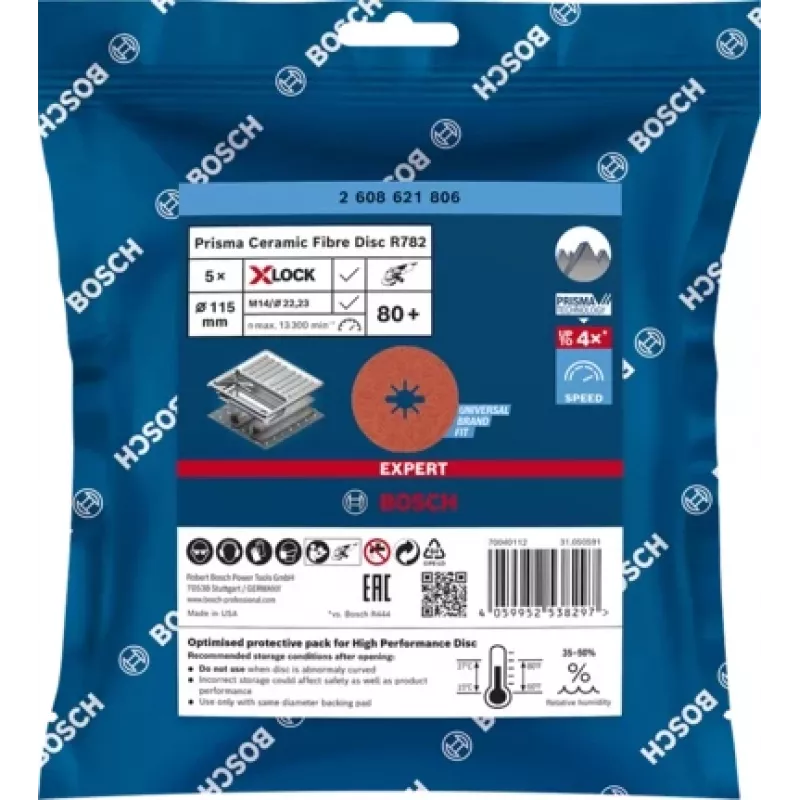 Bosch EXPERT R782 PRISMA slīpēšanas disks