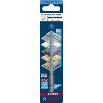 MultiConstruction urbis Bosch EXPERT HEX‑92608900572 5,5 mm diametrs, 60 mm garums