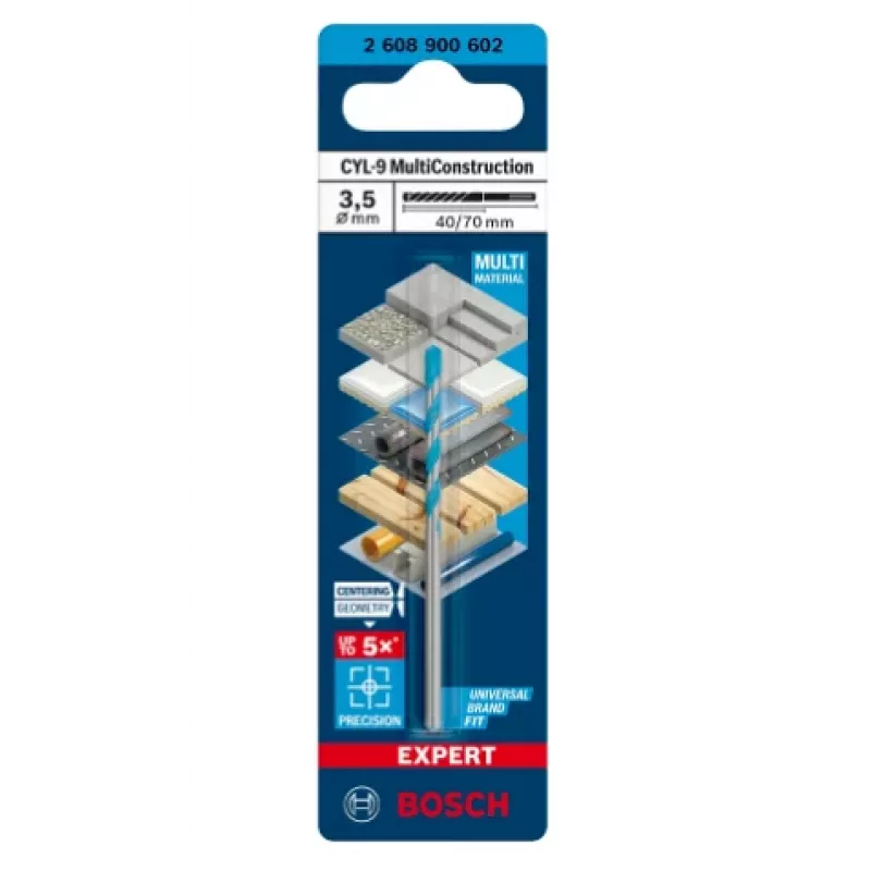 MultiConstruction urbis Bosch EXPERT CYL-92608900602, diametrs 3.5 mm, garums 40 mm