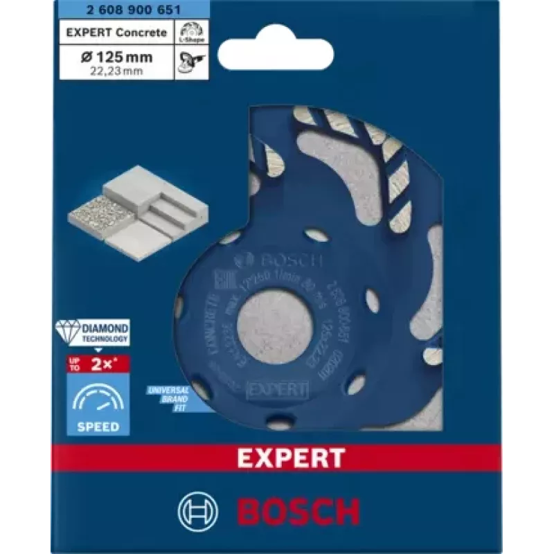 Bosch 2 608 900 651 rotējošā instrumenta slīpēšanas/slīpēšanas piederums betonam