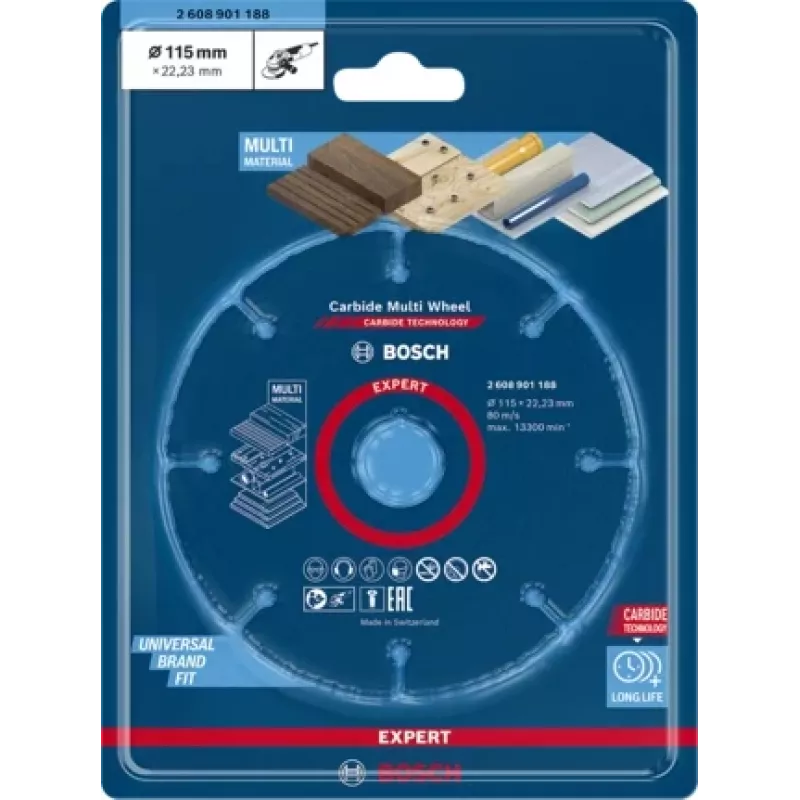Bosch 2 608 901 188 rotējošā instrumenta slīpēšanas/slīpēšanas piederumi Plastmasa, Koks Griešanas disks