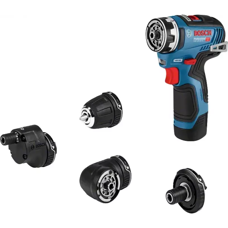 Bosch GSR 12V-35 FC 1750 RPM melna, zila