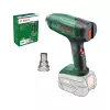 Karstā gaisa pistole Bosch EasyHeat 18V-500 — bezvada, 72 W, 4 Ah akumulators, 350–450 °C, pistoles rokturis, zaļa