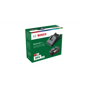 Baterijas un lādētāja komplekts Bosch GBA 36V 4.0Ah + AL 36V-20, Li‑Ion, 36 V 4.0 Ah