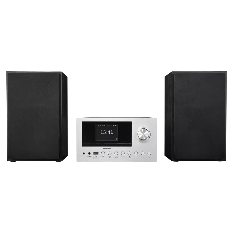 MEDION LIFE P85003 mājas audio mikrosistēma 30 W Melns, Sudraba
