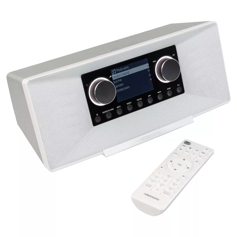MEDION LIFE P85333 interneta radio analogs un digitāls balts