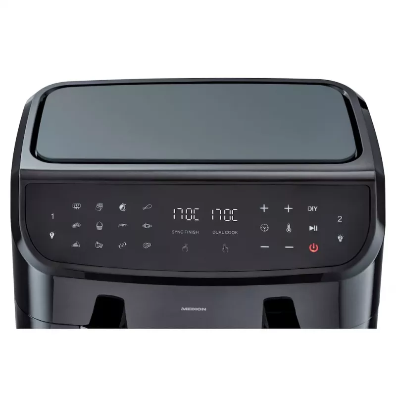 MEDION LIFE P20 Double 8,7 L 2600 W karstā gaisa fritieris melns