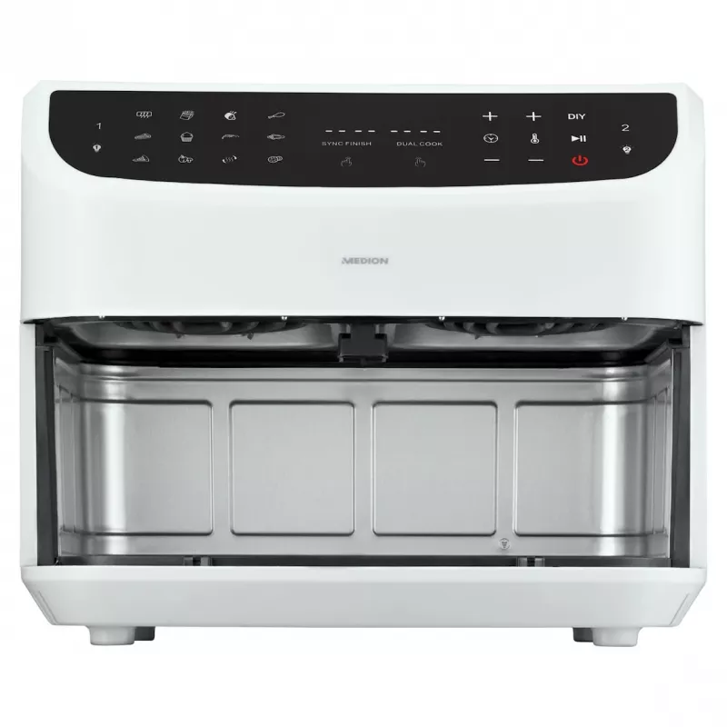MEDION LIFE P20 Double 8.7 L 2600 W karstā gaisa fritieris Balts
