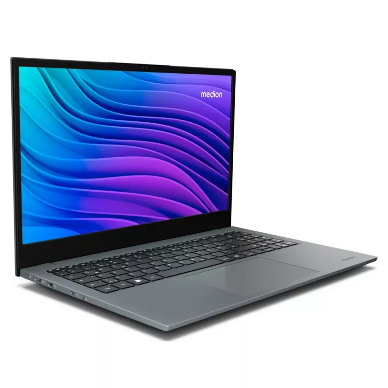 MEDION E15443 Intel Core Ultra 5 125H Klēpjdators 39,6 cm (15,6 collas) Full HD 16 GB DDR5-SDRAM 512 GB SSD Windows 11 Home Pelēks