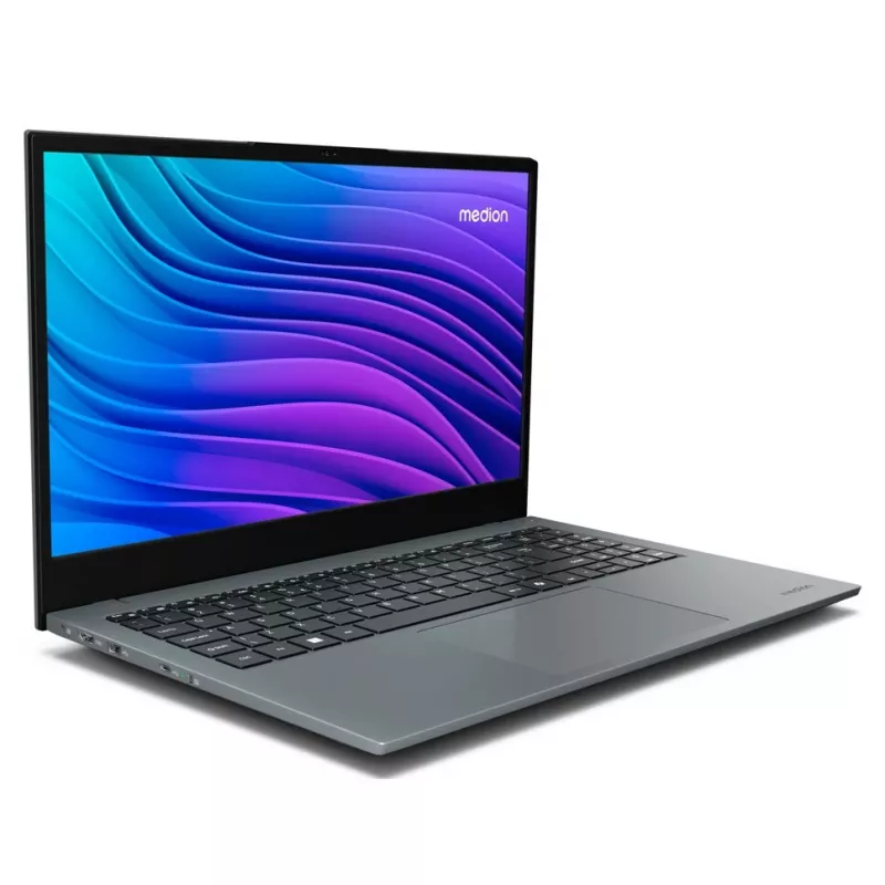 MEDION E15443 Intel Core Ultra 5 125H Klēpjdators 39,6 cm (15,6 collas) Full HD 16 GB DDR5-SDRAM 512 GB SSD Windows 11 Home Pelēks