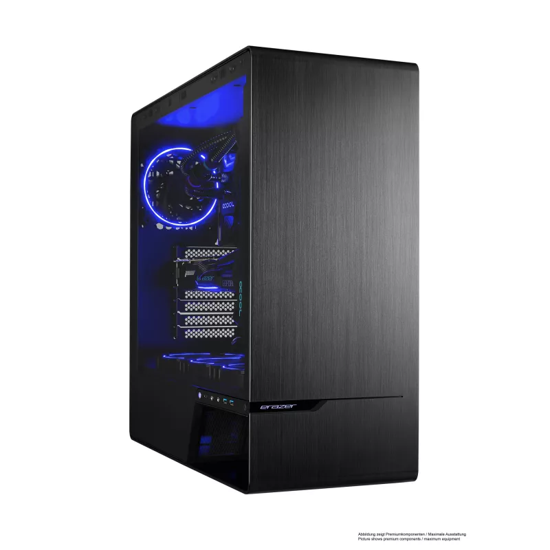 ERAZER Enforcer X10 Intel® Core™ i7 i7-14700KF 32 GB DDR5-SDRAM 1 TB SSD NVIDIA GeForce RTX 4070 Ti Super Windows 11 Home galddators Melns